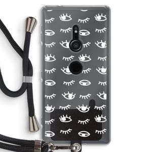 Eye pattern #3: Sony Xperia XZ2 Transparant Hoesje met koord