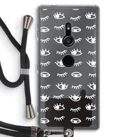 Eye pattern #3: Sony Xperia XZ2 Transparant Hoesje met koord