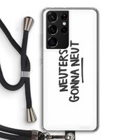 Neuters: Samsung Galaxy S21 Ultra Transparant Hoesje met koord