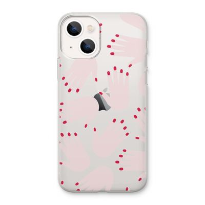 Hands pink: iPhone 13 Transparant Hoesje