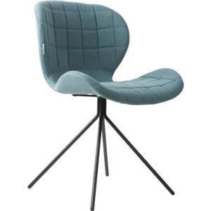 Zuiver OMG Eetkamerstoelen Blauw - Set van 2