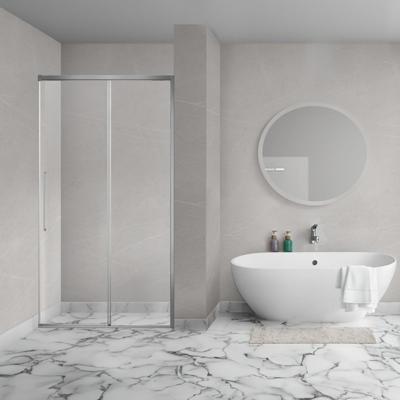 Aqua Vista Lokla Linea nisdeur - 140x200cm - incl. montageset - gebrosteld rvs R-MB-LC140-SCX