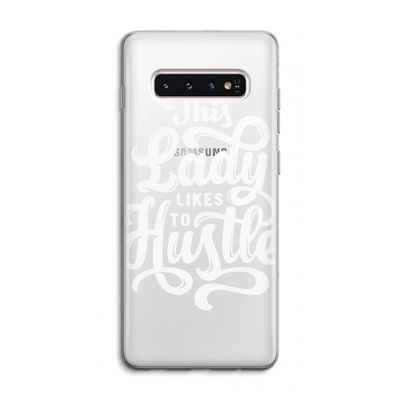 Hustle Lady: Samsung Galaxy S10 4G Transparant Hoesje