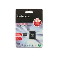 Micro SD geheugenkaart met adapter INTENSO 3413490 64 GB 64 GB