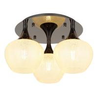 Globo Antraciet plafondlampMaxy met wit glas 3-lichts Ø 45cm - 15548-3DK