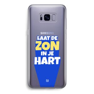 Laat de zon in je hart: Samsung Galaxy S8 Transparant Hoesje