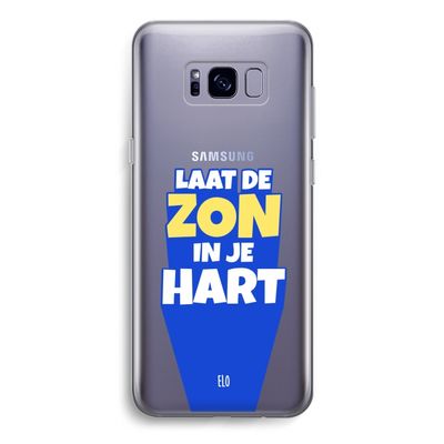 Laat de zon in je hart: Samsung Galaxy S8 Transparant Hoesje