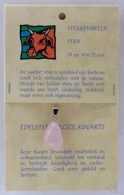 Sterrenbeeldsteen hanger stier