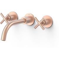 Wastafelkraan Tres Mont | Inbouw | Mengkraan | Incl.Inbouwdeel | Rond | 24K Rose goud mat