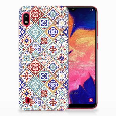 Samsung Galaxy A10 | TPU | Siliconen hoesje | Tiles Color Samsung Galaxy A10 | TPU | Siliconen hoesje | Tiles Color