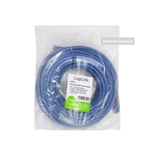 LogiLink CPP002 RJ45 Netwerkkabel, patchkabel CAT 6A U/UTP 2 m Blauw Vlambestendig, Halogeenvrij, Met anti-kniktule, Snagless, Vergulde steekcontacten 1 stuk(s)