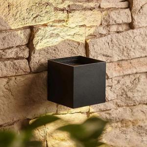 Kubus Buitenlamp zwart &apos;Ace&apos; 2700k warm wit IP65