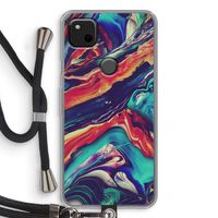 Chameleon Sun: Pixel 4a Transparant Hoesje met koord