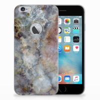 Apple iPhone 6 Plus | 6s Plus TPU Siliconen Hoesje Marmer Grijs