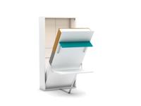 Eenpersoons opklapbed met bureau - Happy - Turquoise