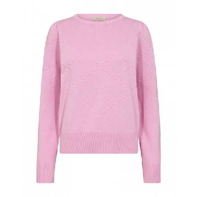 FreeQuent - Roze | Dames | Trui | Roze | XL | regular | Kamst mode