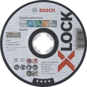 Bosch Accessoires X-LOCK Slijpschijf Multi Construction 125x1.6x22.23mm, recht - 1 stuk(s) - 2608619270