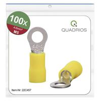 Quadrios 22C457 Ringkabelschoen Dwarsdoorsnede (max.): 6.0 mm² Gat diameter: 5.3 mm Deels geïsoleerd Geel 1 set(s) - thumbnail