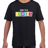Born to be famous fun t-shirt zwart voor kinderen XL (158-164)  - - thumbnail