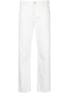 Emporio Armani jean droit à taille mi-haute - Blanc