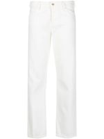 Emporio Armani jean droit à taille mi-haute - Blanc