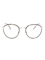 Burberry Eyewear lunettes de vue rondes à effet écailles de tortue - Marron