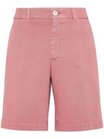 Brunello Cucinelli bermuda en jean - Rouge - thumbnail