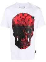 Philipp Plein t-shirt à imprimé tête de mort - Blanc