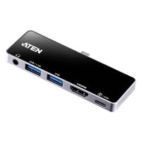 ATEN UH3238 USB-C reisdockingstation met Power Passthrough
