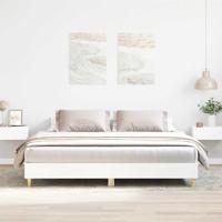 Bedframe zonder matras 200x200 cm spaanplaat wit