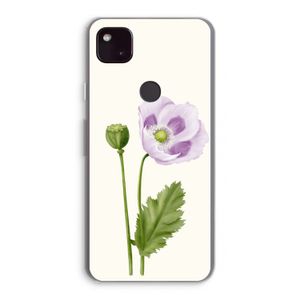 Purple poppy: Google Pixel 4a 5G Transparant Hoesje