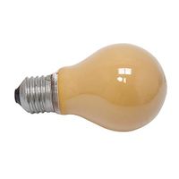 Gekleurde lamp oranje 15W E27 grote fitting vorm standaard 230V dimbaar