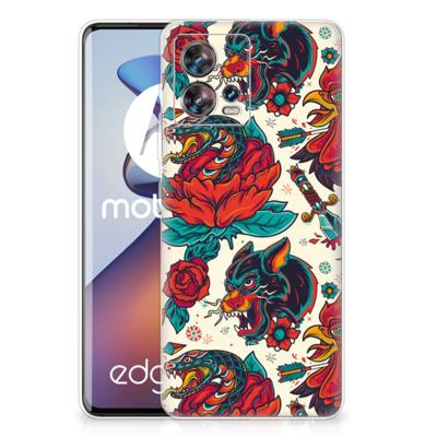 Siliconen Hoesje met foto voor Motorola Edge 30 Fusion Old Skool