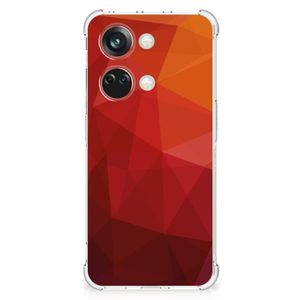 Shockproof Case voor OnePlus Nord 3 Polygon Red