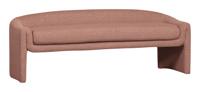 WOOOD Eetkamerbank 'Zone' Geweven, 160cm, kleur Rose Dust