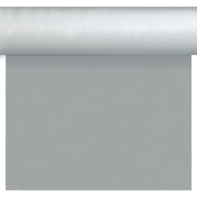 Kerst thema tafelloper/placemats zilver unikleur 40 x 480 cm