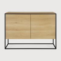 Ethnicraft Dressoir 'Monolit' Geolied Eikenhout, 110cm, kleur Naturel