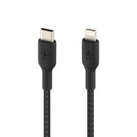 Belkin BOOSTCHARGE gevlochten USB-C naar Lightning kabel kabel 2 meter - thumbnail
