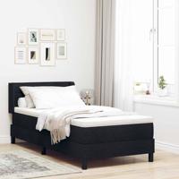 Boxspring bed Zwart en Wit en Zwart