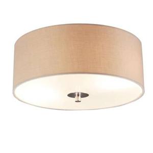 QAZQA Landelijke plafondlamp beige 30 cm - Drum