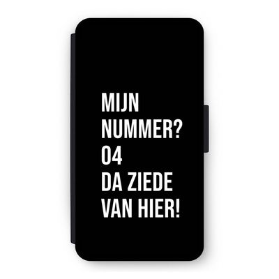 Da ziede van hier - Zwart: iPhone 11 Pro Flip Hoesje