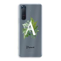 Green Brush: Sony Xperia 5 II Transparant Hoesje