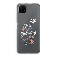 Tough Life: Samsung Galaxy A22 5G Transparant Hoesje