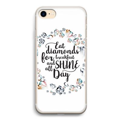 Diamonds: iPhone 7 Transparant Hoesje