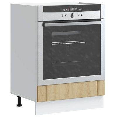 Ovenkast Lucca bewerkt hout sonoma eikenkleurig