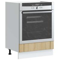 Ovenkast Lucca bewerkt hout sonoma eikenkleurig