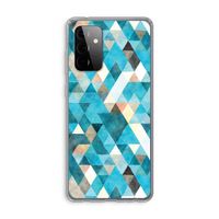 Gekleurde driehoekjes blauw: Samsung Galaxy A72 Transparant Hoesje Gekleurde driehoekjes blauw: Samsung Galaxy A72 Transparant Hoesje