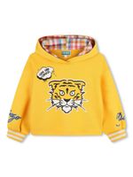 Kenzo Kids hoodie à imprimé Tiger Head - Jaune - thumbnail