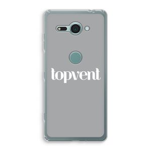 Topvent Grijs Wit: Sony Xperia XZ2 Compact Transparant Hoesje