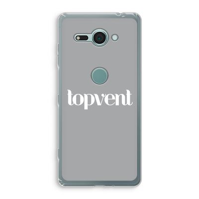 Topvent Grijs Wit: Sony Xperia XZ2 Compact Transparant Hoesje